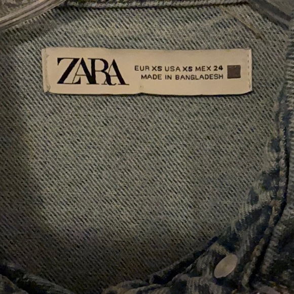 ZARA Denim Jumpsuit XS Utility Boiler Suit - Picture 3 of 7